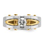 10k Two-Tone Fancy Ring Mounting - Image 6