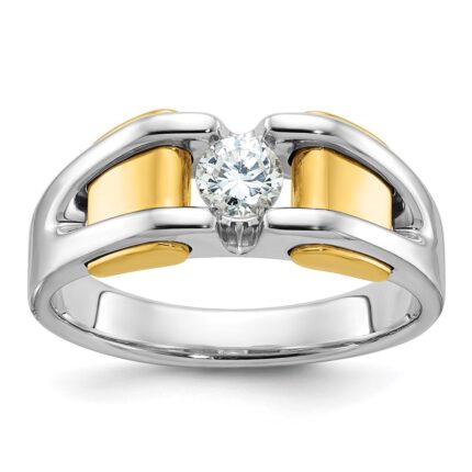 10k Two-Tone Fancy Ring Mounting