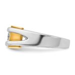14k Two-tone IBGoodman Men's 3/8 carat Diamond Complete Ring - Image 5