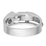 IBGoodman 10k Two-tone Men's Polished Satin and Cut-Out 1/3 Carat A Quality Diamond Cross Ring - Image 7