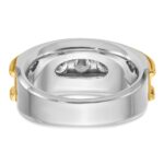 IBGoodman 14k Two-tone 2 carat Lab Grown Diamond VS/SI+ G+ Complete Men's Ring - Image 5