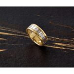 IBGoodman 14k Two-tone Three Stone Prong Set Men's Ring Mounting - Image 3