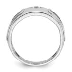 IBGoodman 14k Two-tone Men's Polished and Cut-Out 1/5 Carat AA Quality Diamond Ring - Image 2