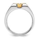 14k Two-tone IBGoodman Men's Diamond Ring Mounting - Image 2