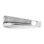 IBGoodman 14k White Gold with Black Rhodium 1/4 carat Lab Grown Diamond VS/SI+ G+ Complete Polished Satin and Grooved Men's Ring - Image 3