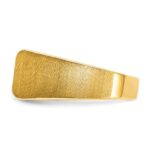 IBGoodman 14k Men's Polished and Satin 4-Stone 1 Carat AA Quality Diamond Ring - Image 3