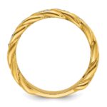 14k IBGoodman Men's Link Design 1/8 carat Diamond Complete Ring - Image 2