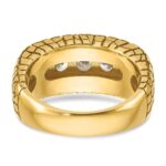 IBGoodman 14k 2 carat Lab Grown Diamond VS/SI+ G+ Complete Men's Nugget Ring - Image 5