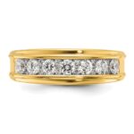 IBGoodman 14k Men's Polished 7/8 Carat AA Quality Diamond Ring - Image 5