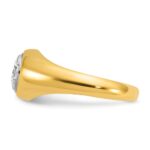 IBGoodman 14k 1 carat Lab Grown Diamond VS/SI+ G+ Round Complete Men's Ring - Image 3