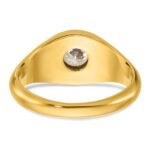 IBGoodman 14k 1 carat Lab Grown Diamond VS/SI+ G+ Round Complete Men's Ring - Image 5