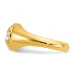 IBGoodman 14k 1 carat Lab Grown Diamond VS/SI+ G+ Oval Complete Men's Ring - Image 3