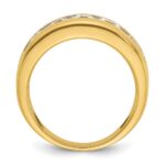 IBGoodman 14k with White Rhodium Men's Polished 1 1/5 Carat AA Quality Diamond Ring - Image 2