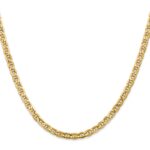 14K 4mm Semi-Solid Anchor with Lobster Clasp Chain - Image 2