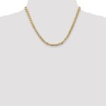 14K 4.75mm Semi-Solid Anchor with Lobster Clasp Chain - Image 4