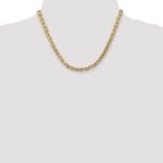14K 5.5mm Semi-Solid Anchor with Lobster Clasp Chain - Image 4