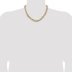 14K 9mm Semi-Solid Curb with Lobster Clasp Chain - Image 4