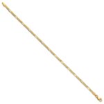 14K 2.5mm Semi-Solid Figaro with Lobster Clasp Anklet - Image 2