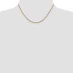 14K 1.5mm Semi-Solid Round Box with Lobster Clasp Chain - Image 4