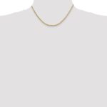 14K 2mm Byzantine with Lobster Clasp Chain - Image 4