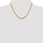 14K 4mm Byzantine with Lobster Clasp Chain - Image 4
