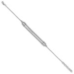 14k White Gold 2 carat Lab Grown Diamond VS/SI+ G+ Complete 6.5 inch with 1 inch extension Bracelet - Image 2