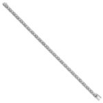 14k White Gold 2 1/8 carat Lab Grown Diamond VS/SI+ G+ Complete 6.75 inch Shapes Bracelet - Image 2