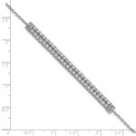 14k White Gold 2 3/8 carat Lab Grown Diamond VS/SI+ G+ Complete 6.5 inch with 1 inch extension Bracelet - Image 5