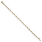 14k 5 carat Lab Grown Diamond VS+ F+ Complete Tennis Bracelet - Image 2
