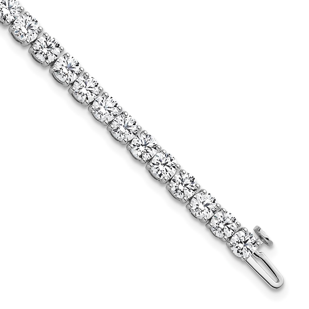 BM10306-WAA-1.jpg 14k White Gold 10 carat Lab Grown Diamond VS/SI+ G+ Complete Tennis Bracelet - Image 1