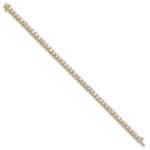 14k 10 carat Lab Grown Diamond VS+ F+ Complete Tennis Bracelet - Image 2