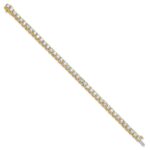 14k 12 1/2 carat Lab Grown Diamond VS/SI+ G+ Complete Tennis Bracelet - Image 2