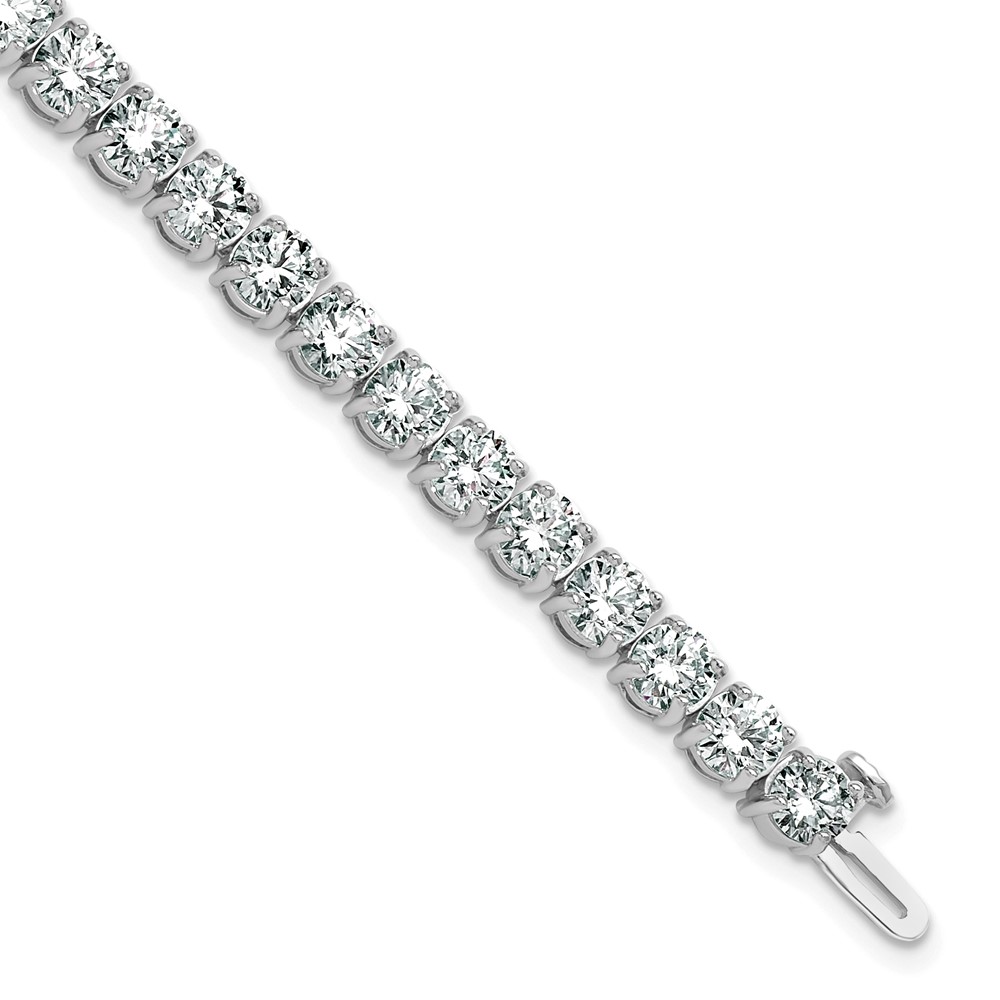 BM10308-WAA-1.jpg 14k White Gold 14 carat Lab Grown Diamond VS/SI+ G+ Complete Tennis Bracelet - Image 1