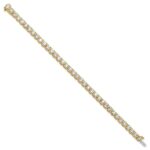 14k 14 carat Lab Grown Diamond VS/SI+ G+ Complete Tennis Bracelet - Image 2