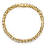 14k 14 carat Lab Grown Diamond VS/SI+ G+ Complete Tennis Bracelet - Image 4