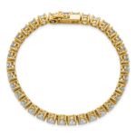 14k 11 1/8 carat Lab Grown Diamond VS/SI+ G+ Complete Tennis Bracelet - Image 4