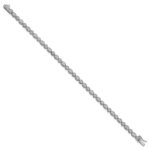 14k White Gold 7/8 carat Lab Grown Diamond VS/SI+ G+ Complete 7 inch Fancy Bracelet - Image 2