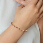 14k Complete Round Ruby Fancy Link 7 inch Bracelet - Image 4