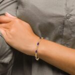 10k Amethyst and Diamond Infinity Bracelet - Image 5