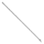 14k White Gold 3/4 carat Lab Grown Diamond VS/SI+ G+ Complete 7 inch Fancy Bracelet - Image 2