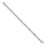 10k White Gold Illusion Setting Diamond Bracelet - Image 2