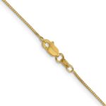 14K .7mm Box with Lobster Clasp Chain - Image 4