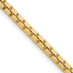 14K 2.5mm Box with Lobster Clasp Chain