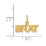 14K Polished BRAT Charm - Image 4