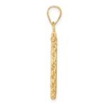 Wideband Distinguished Coin Jewelry 14k Polished Rope 17.8mm x 1.35mm Screw Top Coin Bezel Pendant - Image 2