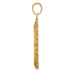 Wideband Distinguished Coin Jewelry 14k Polished Rope 27.0mm x 2.35mm Screw Top Coin Bezel Pendant - Image 2