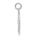 14k White Gold Praying Hands Pendant - Image 2