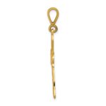 14k Fleur De Lis Cross Pendant - Image 2