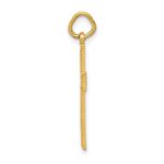 14k Diamond-cut Cross Pendant - Image 2