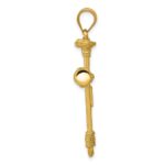 14k Polished Nail Cross Pendant - Image 2